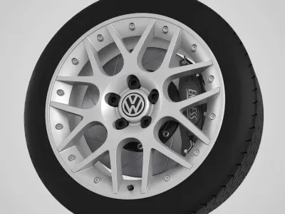 Volkswagen Passat Rim 3D model
