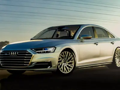 2017 Audi A8  Free 3D model