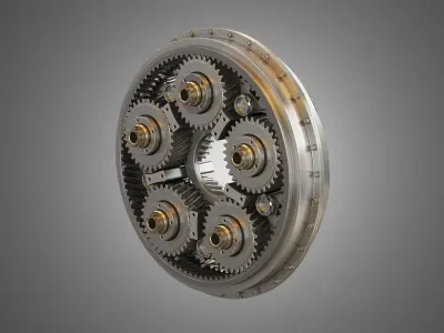 PW GTF Engine Gearbox 3D model