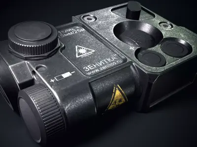 ZenitCo Perst 4 gen 2 dual red visible Low-poly 3D model