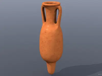 Dressel-14 type Amphora Low-poly 3D model