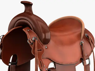 Horse Saddle 8K PBR Textures 3D model