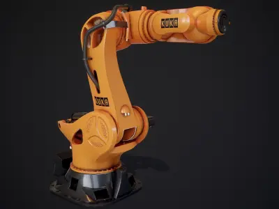 Industrial Robot Kuka KR 1000 Titan Low Poly PBR 3D model