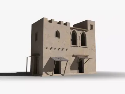 Arab x32 Low-poly 3D model