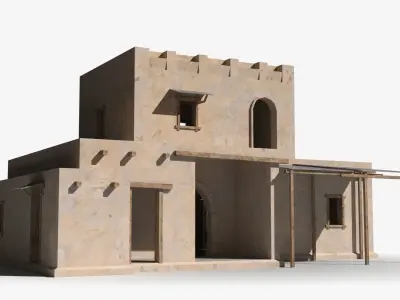 Arab x14 Low-poly 3D model