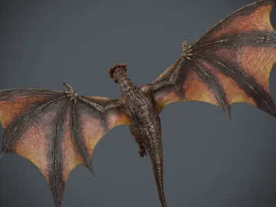Dragon-Maya-Animation dragon Low-poly 3D model
