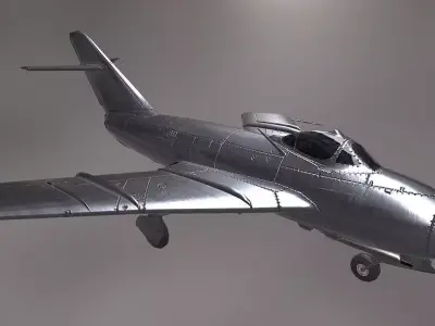 MiG 17 Low-poly 3D model