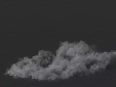 3D Large Scale Smoke Animation 3D model