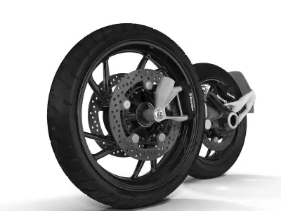 Motorcycle Wheels 3D model
