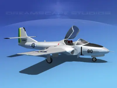 Cessna T-37 Tweetybird Brazil 3D model