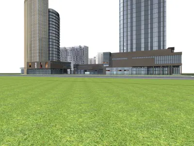 Commercial Building Collection 50 items Vol3 3D model