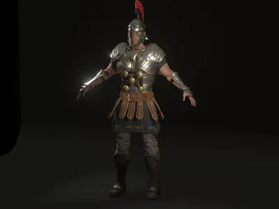 Roman Soldier  Low-poly 3D model