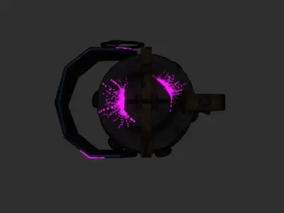 Grenade game game ready PBR Low-poly 3D model