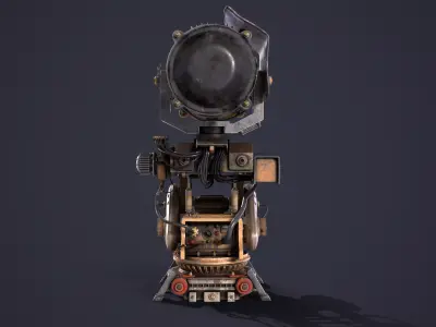 Sci - Fi Searchlight Military 3D model