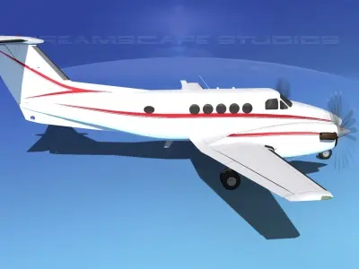 Beechcraft B200 GT King Air V08 3D model