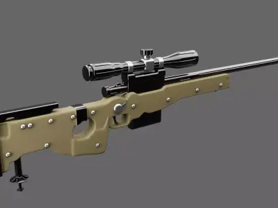 AWM GUN MODEL 3D model