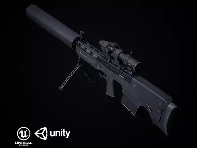 VKS Vykhlop PBR Low-poly 3D model