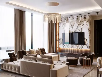 Living Room Model Free 3D model