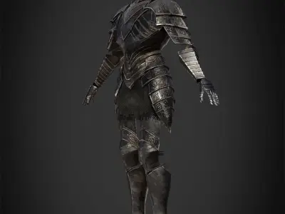 Dark Souls Black Knight Armor for Cosplay 3D print model