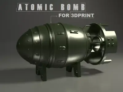 Atomic Bomb for 3Dprint 3D print model
