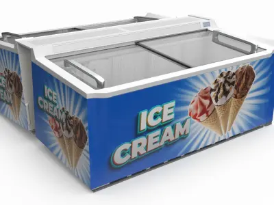 Ice Cream Freezers Collection 3D model