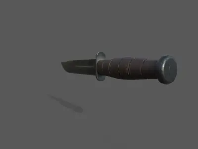 KABAR knife Low-poly 3D model