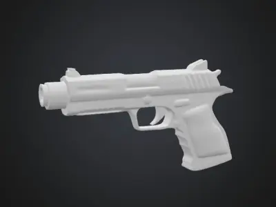 Laser pistol Free 3D model