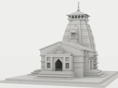 Kedarnath Temple 3D model