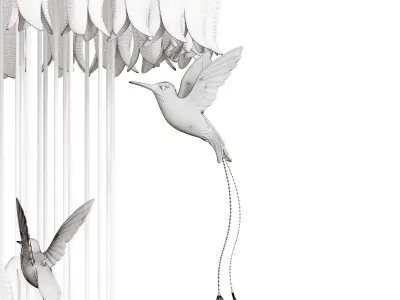 Chandelier Sagarti Alba Grand 110 320h 3D model