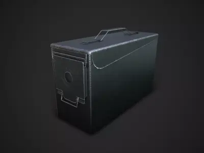 Small Ammobox Low-poly 3D model