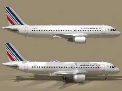 A320-200 air france 3D model