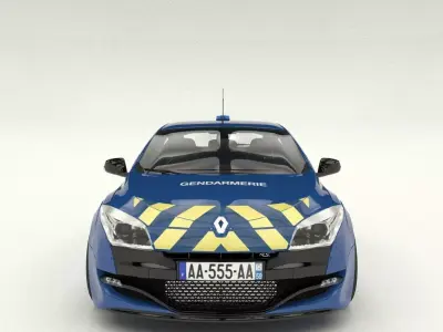 gendarmerie Renault Megane RS 3D model
