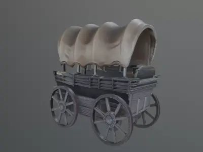 medieval cart 3D model order