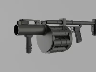 Grenade Launcher 3D model 5