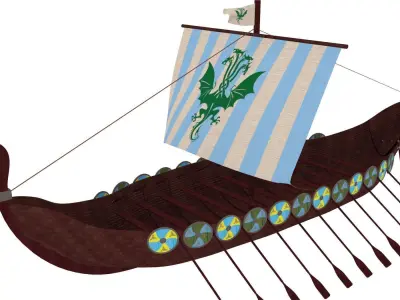 Viking Ship 3D model