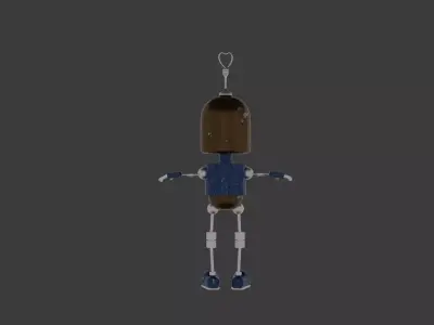 Robot - photorealistic - blender and FBX 3D model