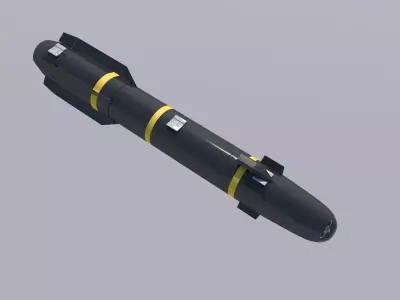 AGM-114R Hellfire II 3D model