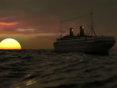 General von Steuben 1945 Low-poly 3D model