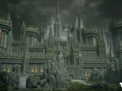 Dark Fantasy Castle Megapack Low-poly 3D model