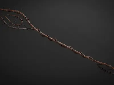 Witch staff 3D model