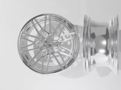 Car Rim Low-poly 3D model