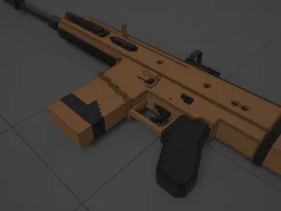 Voxel FN-Scar 3D model