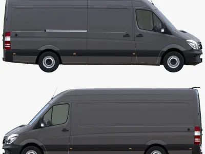 Mercedes-Benz Sprinter Panel Van SWB 2015 3D model