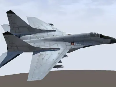 Mikoyan MiG-29 low-poly 3D model Low-poly 3D model