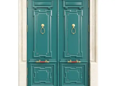 Entrance classic door 105 3D model