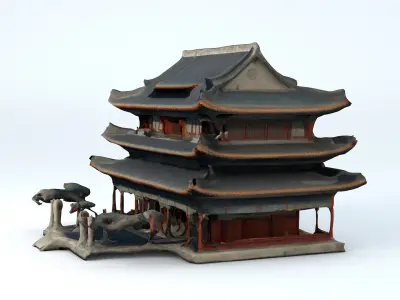 Ancient Chinese Building 1 3D model