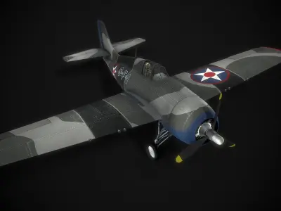 WW2 Grumman F4F Wildcat 3D model