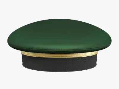 Army Service Cap PBR Low-poly 3D model