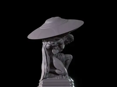 Hercules holding UFO 3D model