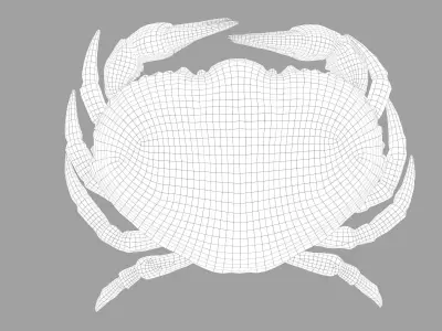 Crab Big Red  Low-poly 3D model